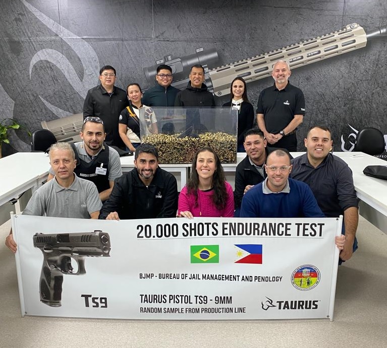 Departamento de Gestão Prisional e Penal das Filipinas realiza testes e aprova grande lote de pistolas Taurus TS9