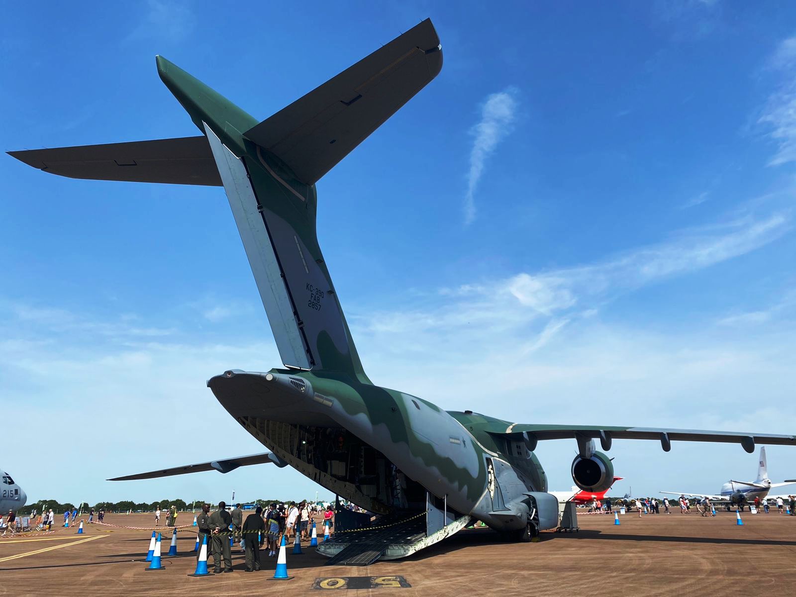 Brazilian Air Force (FAB) presents the potential of the KC-390 Millennium at RIAT 2022