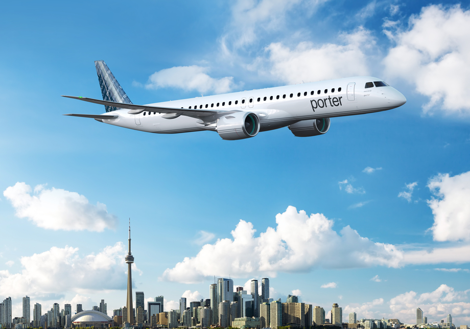 Porter Airlines Orders a Further 20 Embraer E195-E2s to Support Major Expansion Plan