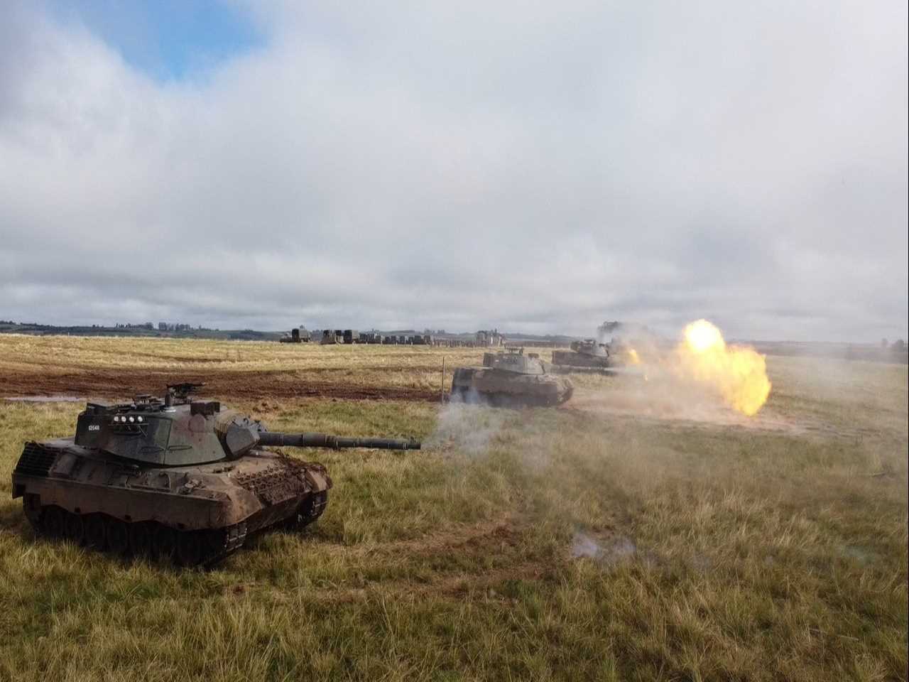 Armored Infantry Brigade carries out tactical shooting in Steel Fists Operation