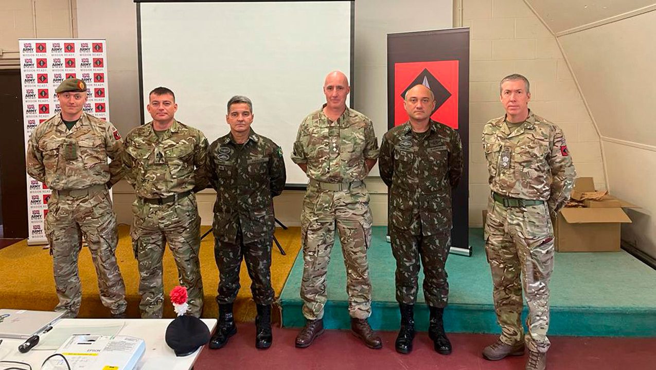 Brazilian Army Visits the UK Army Collective Training Group