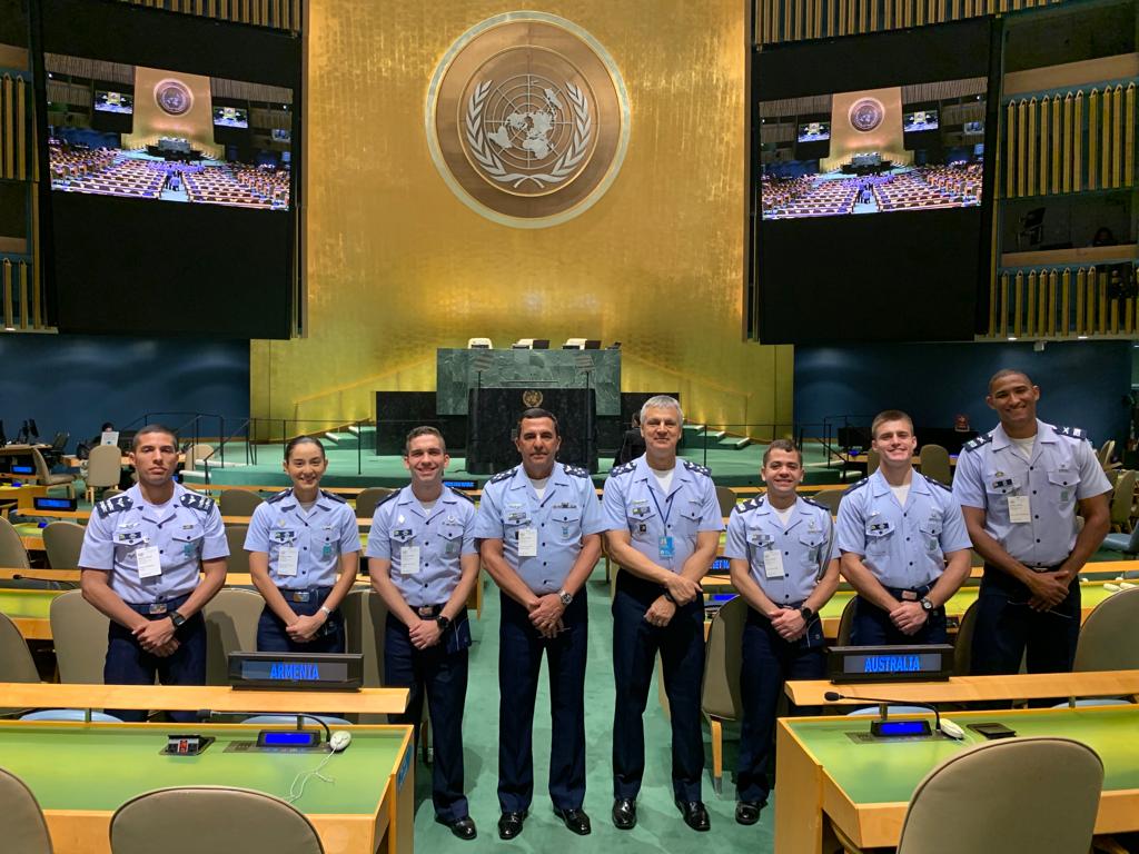 Commander of the Brazilian Air Force visits UN headquarters in the United States