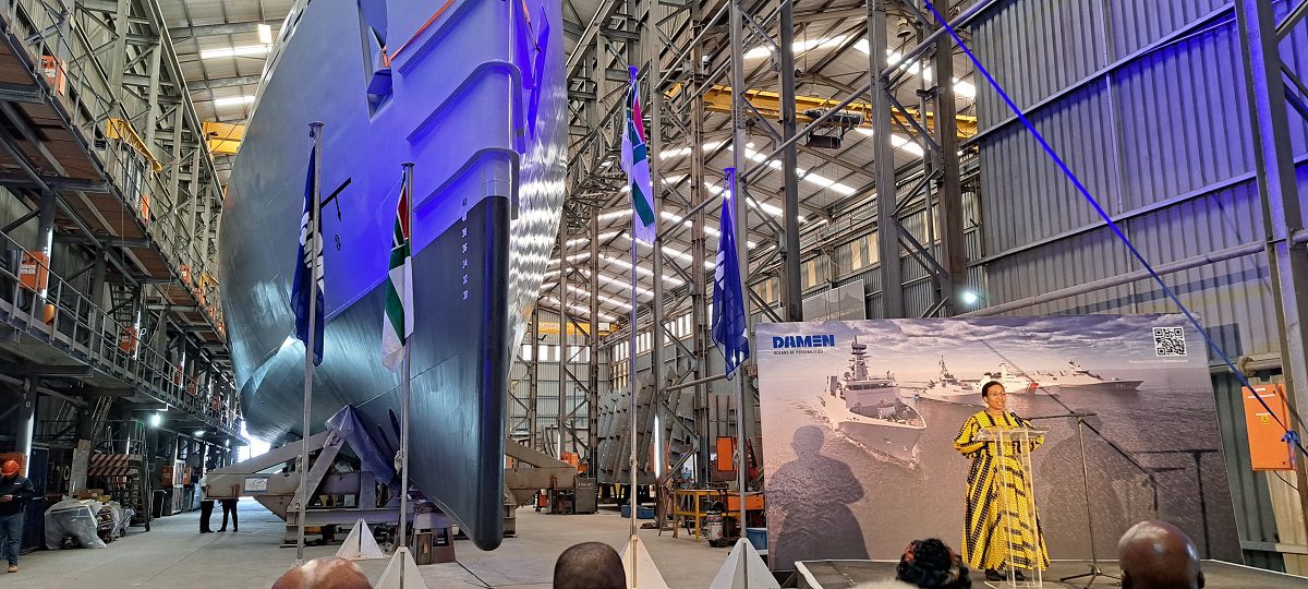 Damen Shipyards Cape Town celebrates blessing ceremony for second MMIPV