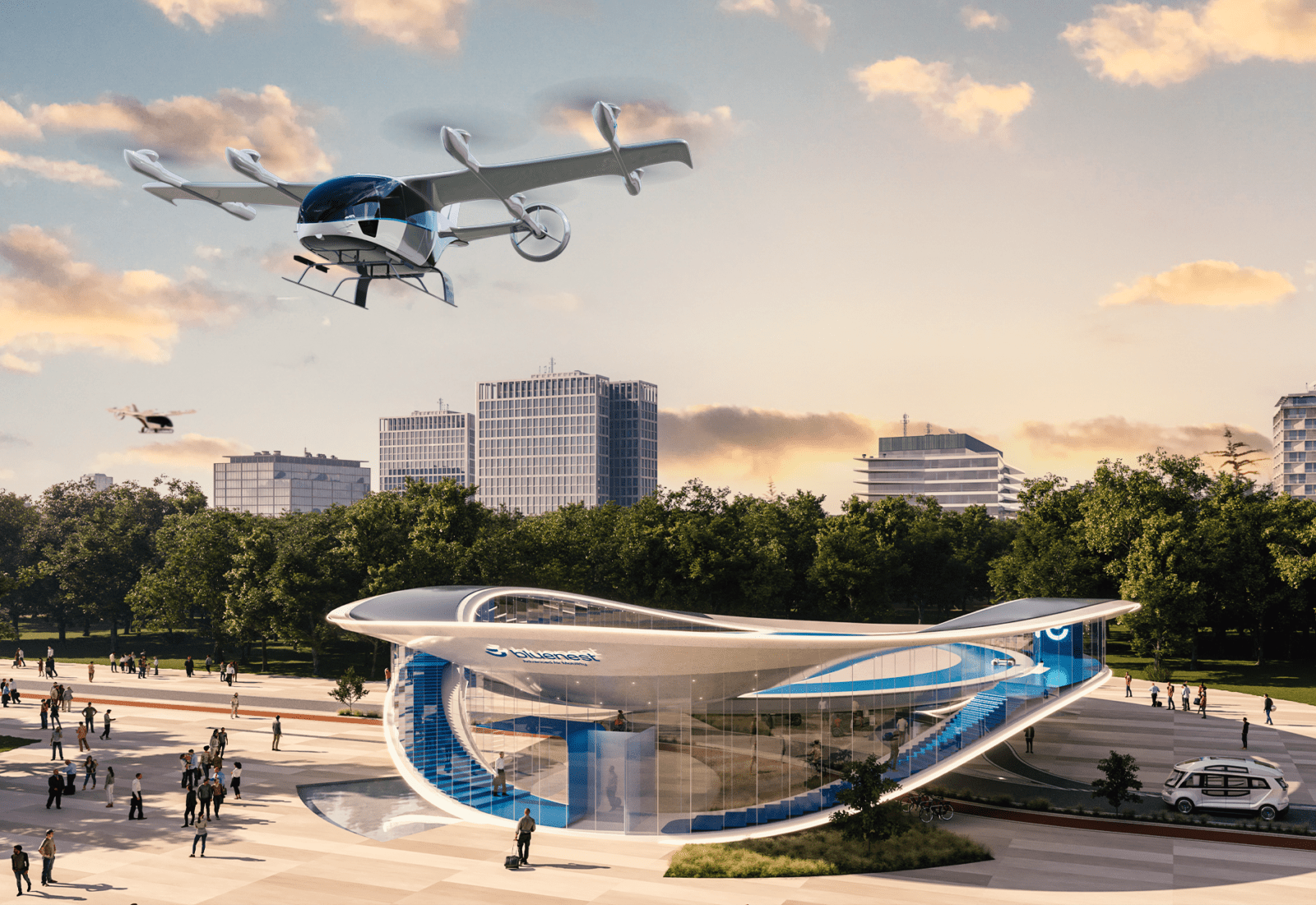 Eve announces Bluenest, by Globalvia, as its first Vertiport operating partner