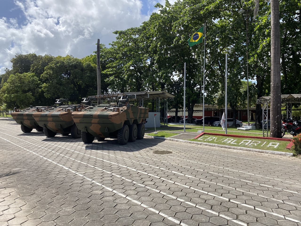 Cavalry Squadron receives 3 more GUARANI armored personnel carriers