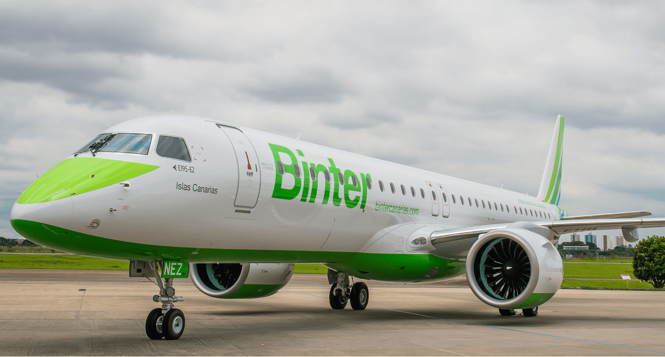 Embraer confirms Binter as the customer of five E195-E2 aircraft announced this week