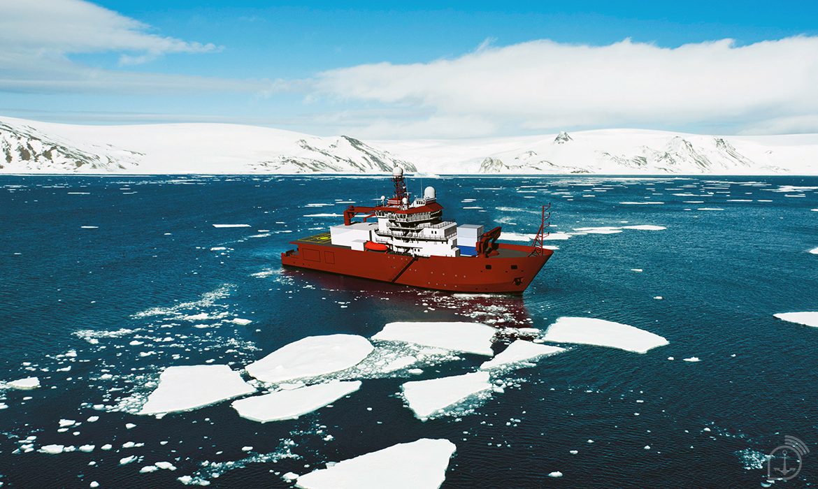 The Brazilian Navy's new Antarctic support ship already has a name: "Almirante Saldanha