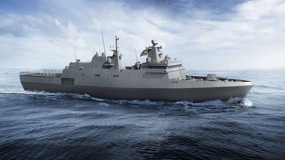 Águas Azuis, a Special Purpose Company (SPE) established between thyssenkrupp Marine Systems, Embraer Defesa & Segurança and Atech, is responsible for the construction of the Tamandaré Class frigates for the Brazilian Navy