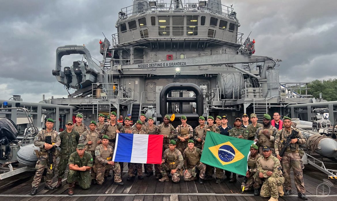 Brazil, France, Guyana and Suriname carry out combined military operation