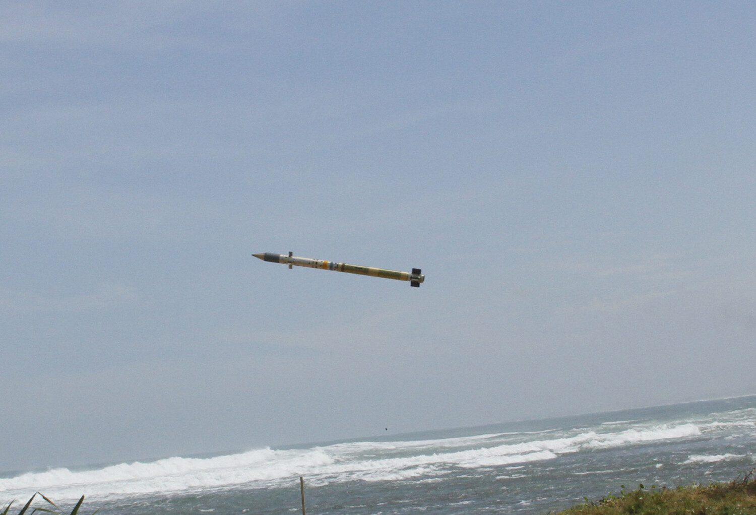 Mistral firing, Pameungpeuk, Java, Indonesia.
