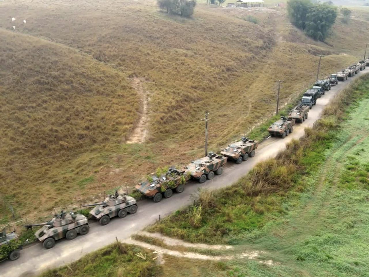 More than a thousand soldiers are employed in the training of Infantry Brigade as a Readiness Force of the Brazilian army