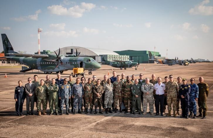 EXCON Tápio 2023 receives visit from Brazilian Ministry of Defense delegation