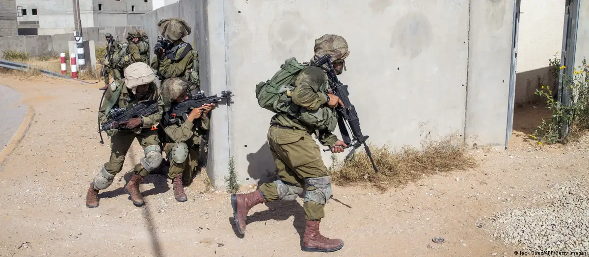 Israeli soldiers train for urban warfare in the artificial city known as Baladia