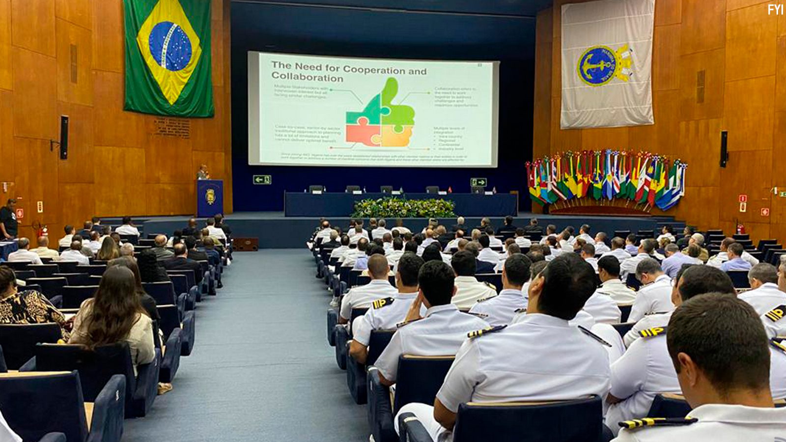 With the theme "Strengthening Maritime Cooperation and Security in the South Atlantic", the event was open to the public and broadcast live