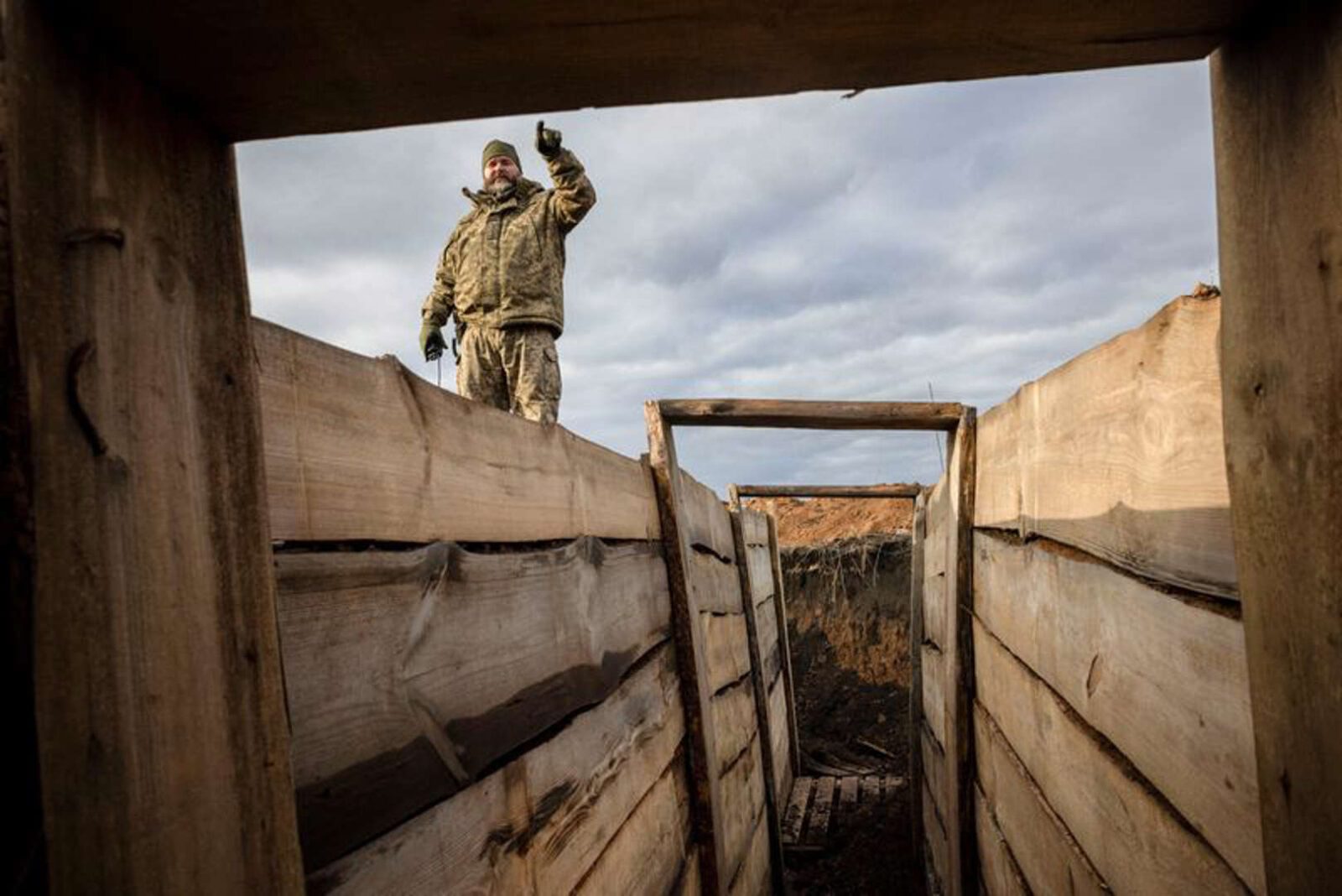 Ukraine builds barricades and digs trenches in shift in defense focus