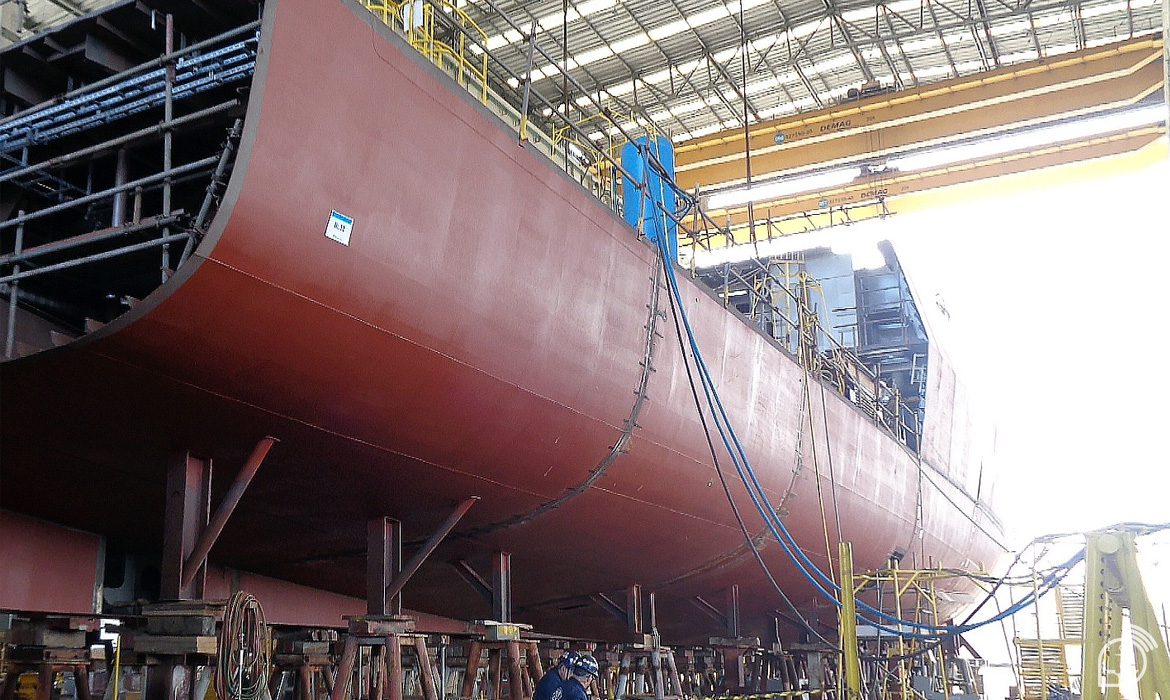 First "Tamandaré" frigate in final stages of construction