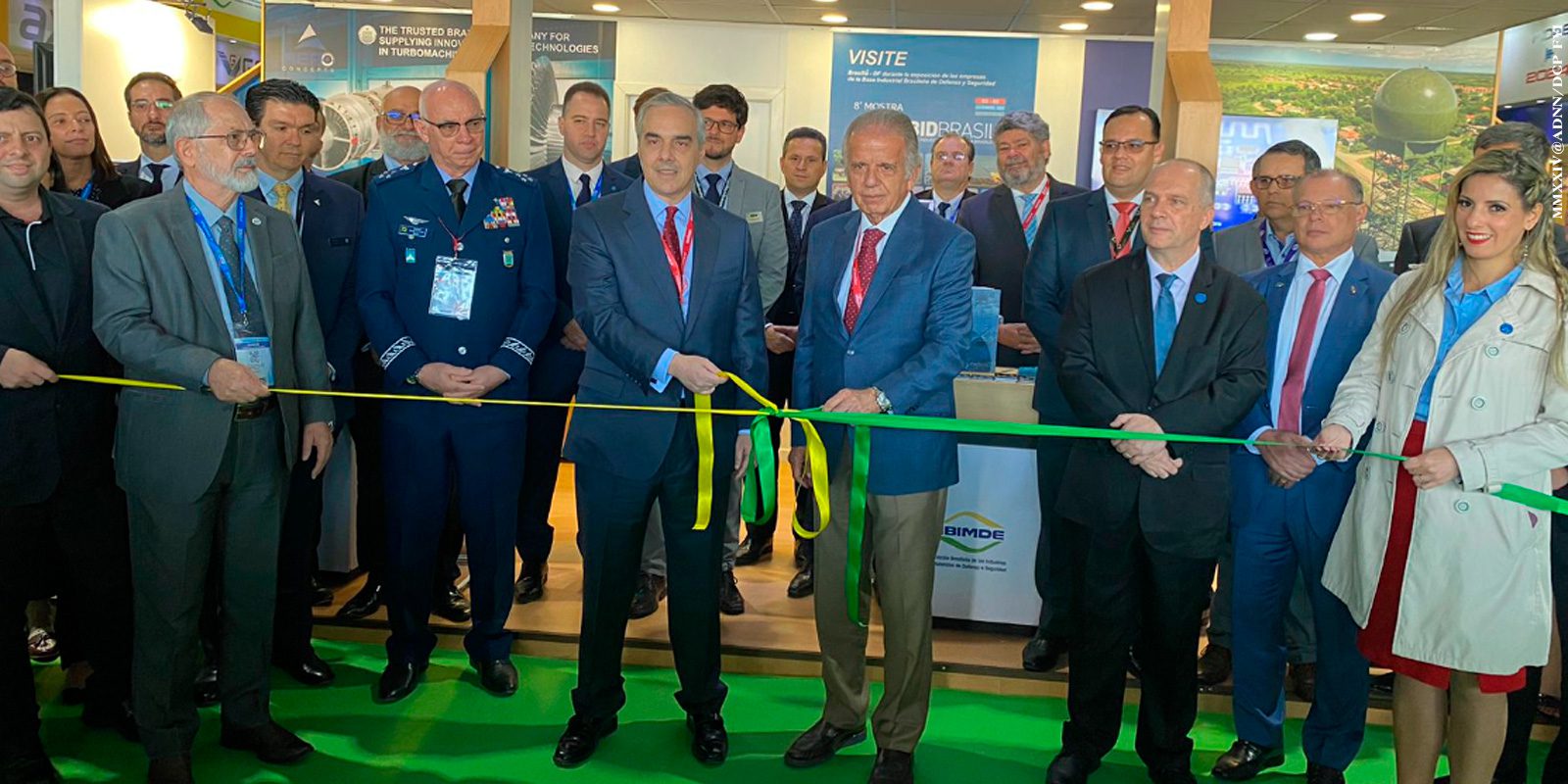 Brazil Pavilion, coordinated by ABIMDE, is inaugurated by authorities at FIDAE 2024