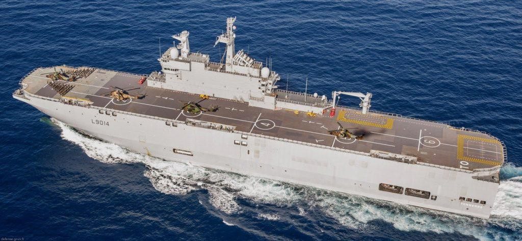 Amphibious helicopter carrier "Tonnerre" of the French National Navy