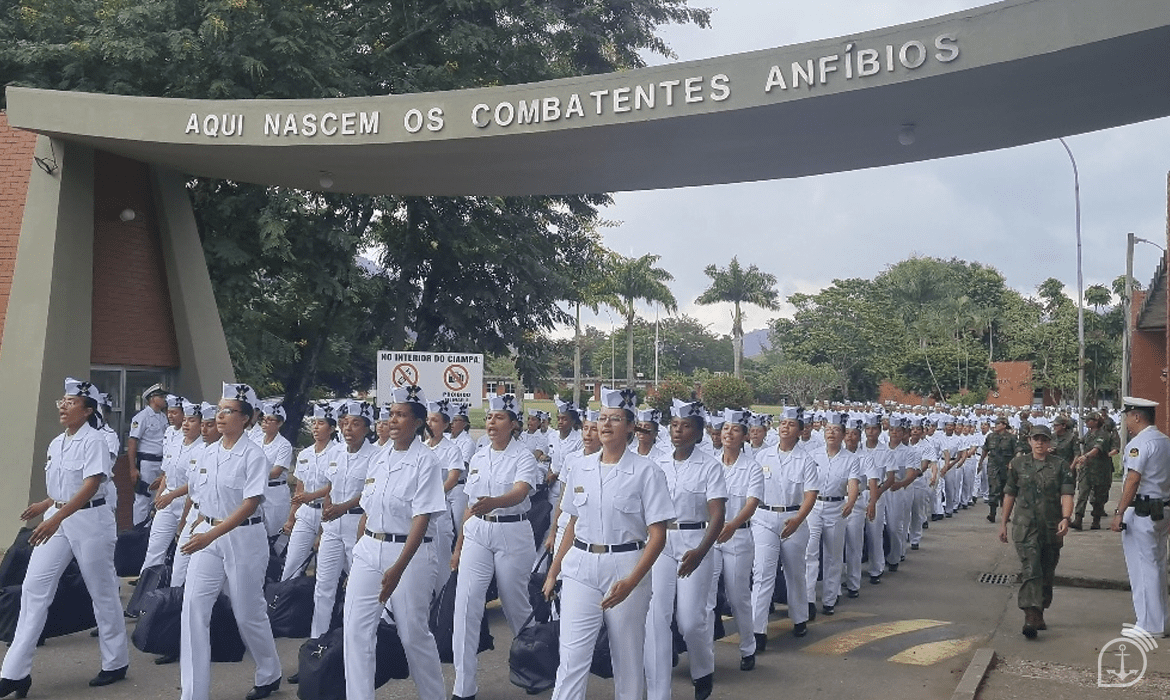 First female Marine Apprentice Company to cross CIAMPA's gates